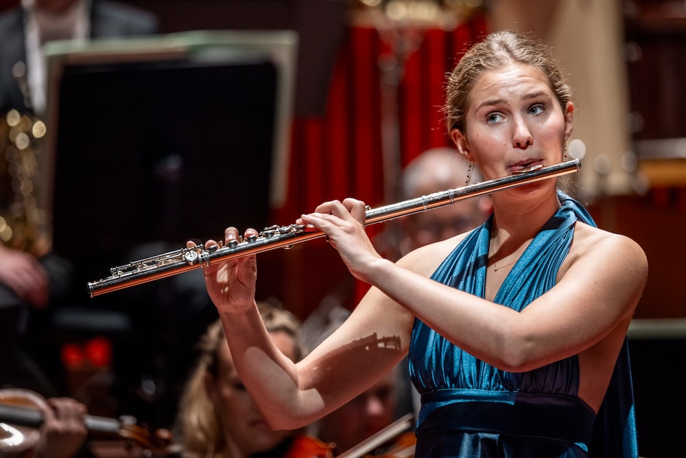 Fløjtenist Otilia Zielke (Foto: Christian Larsen © DR)